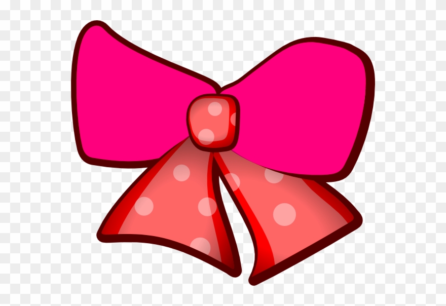 Pink Bows Clip Art - Hair Bow Clipart Png Transparent Png