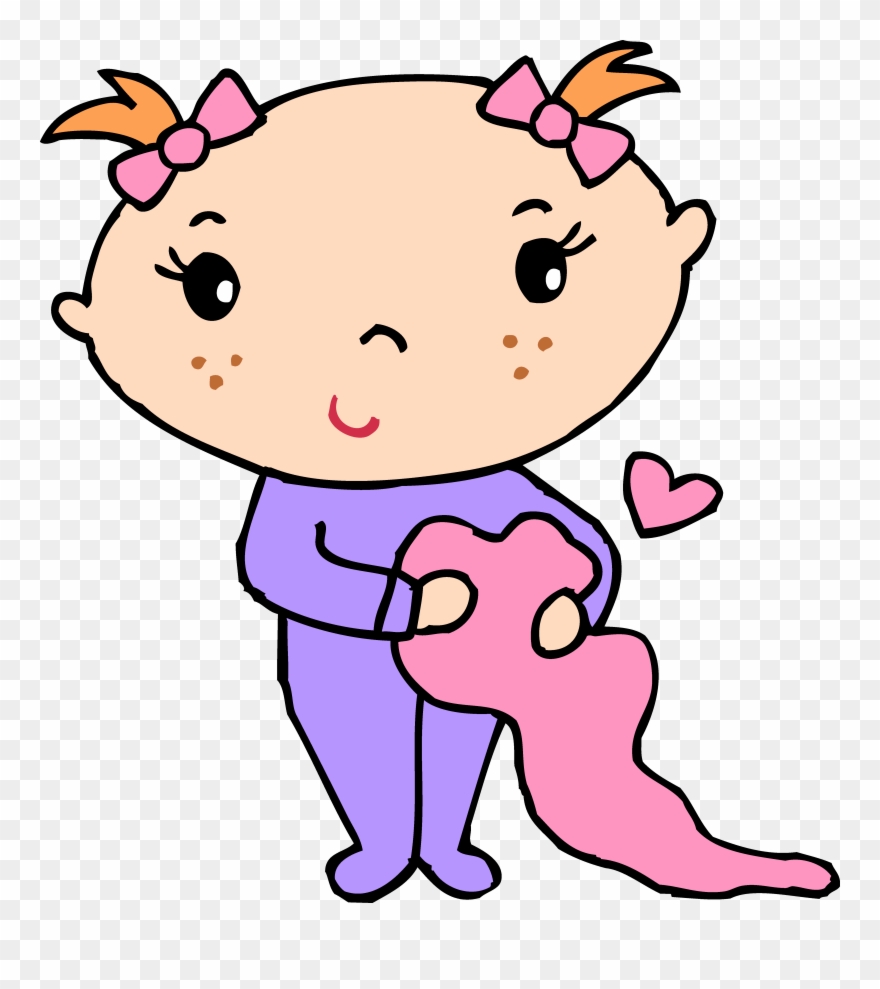 Baby Girl Clip Art Clipart Free Clipart Microsoft Clipart - Baby With Blanket Clipart - Png Download