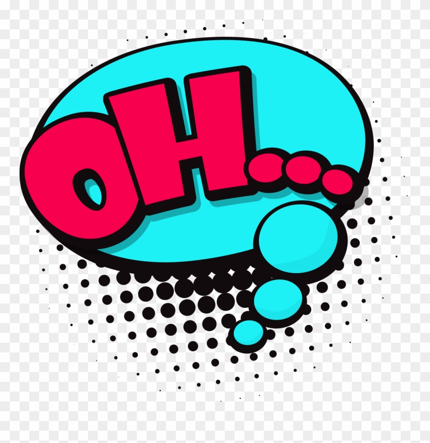 Oh Speech Bubble Png - Comic Bubble Ok Png Clipart