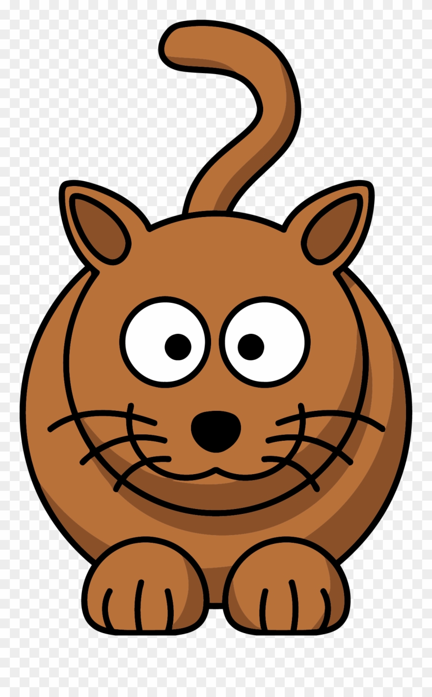Brown Cat Clipart Png - Cartoon Cat Images Png Transparent Png