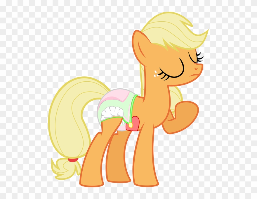 Pull Ups Diapers Clipart - Mlp Applejack Diaper - Png Download