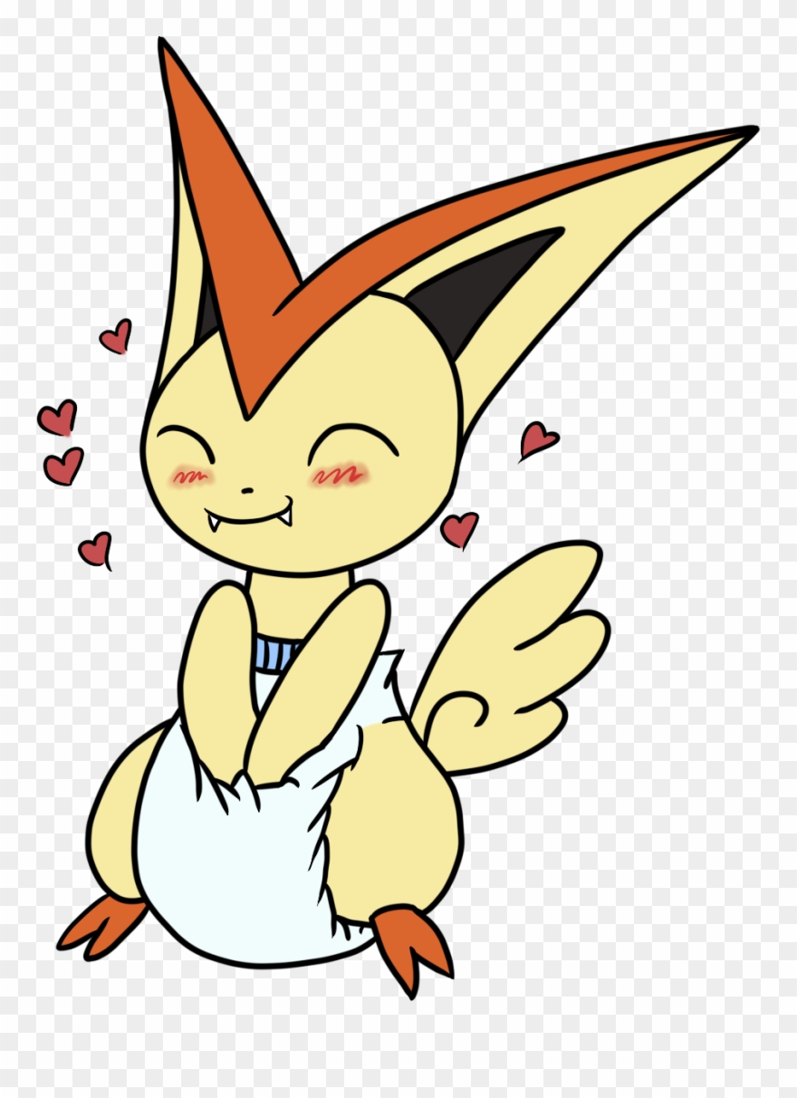 [ink, By Mewzy148] Victini Loves Diapers - Diaper Clipart