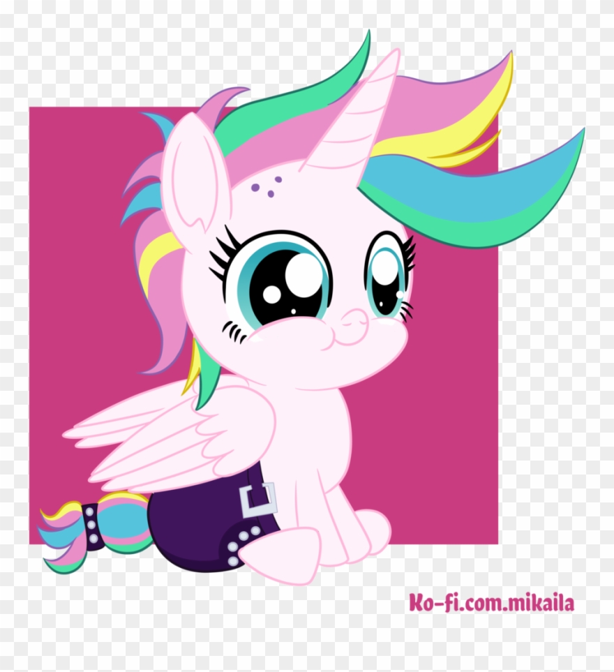 Abstract Background, Alicorn, Alternate Hairstyle, - Cartoon Clipart