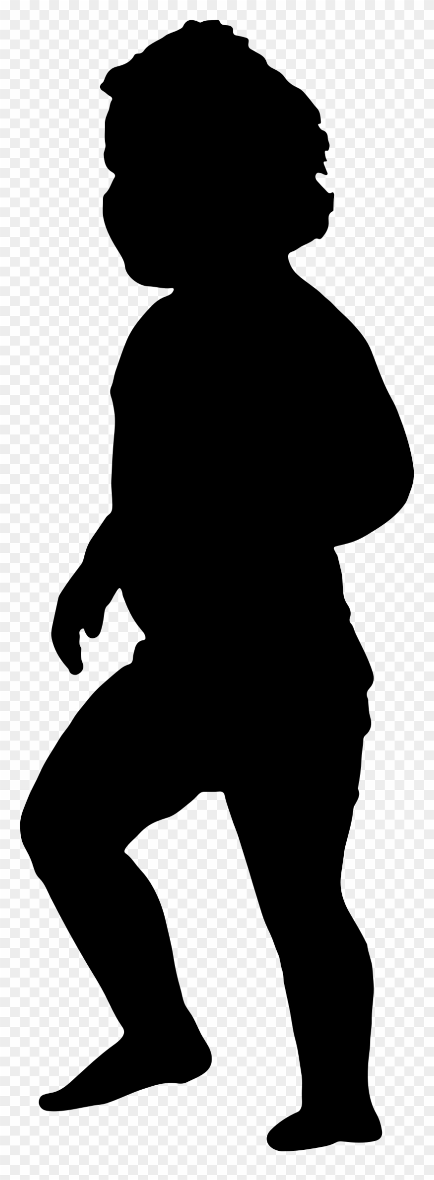 Beach Big Image Png - Baby Silhouette Transparent Background Clipart