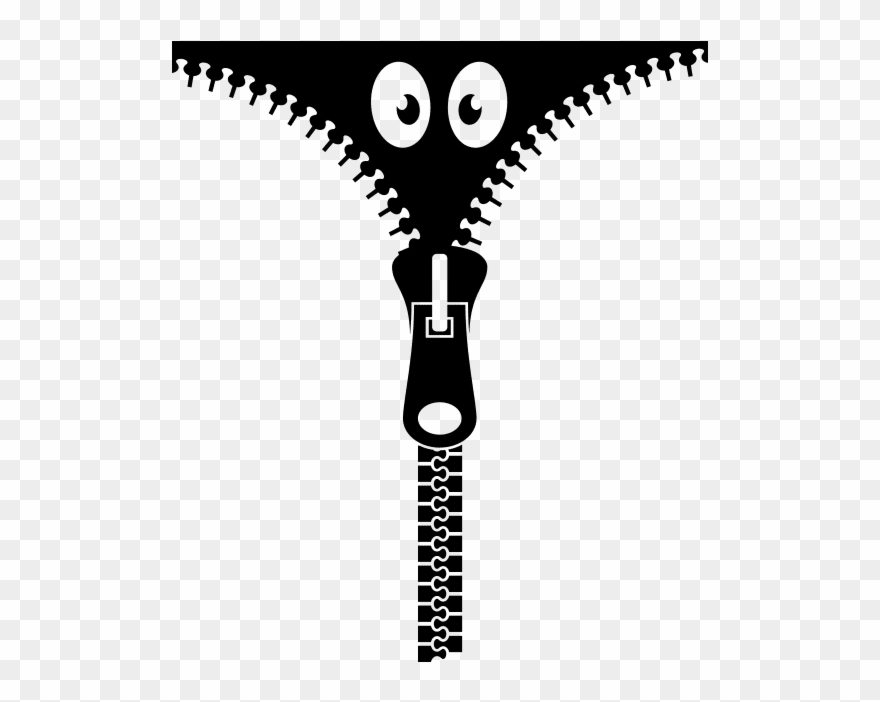 Vinilos Baños Y Paredes Monstruo Cremallera - Vinilo Cremallera Clipart