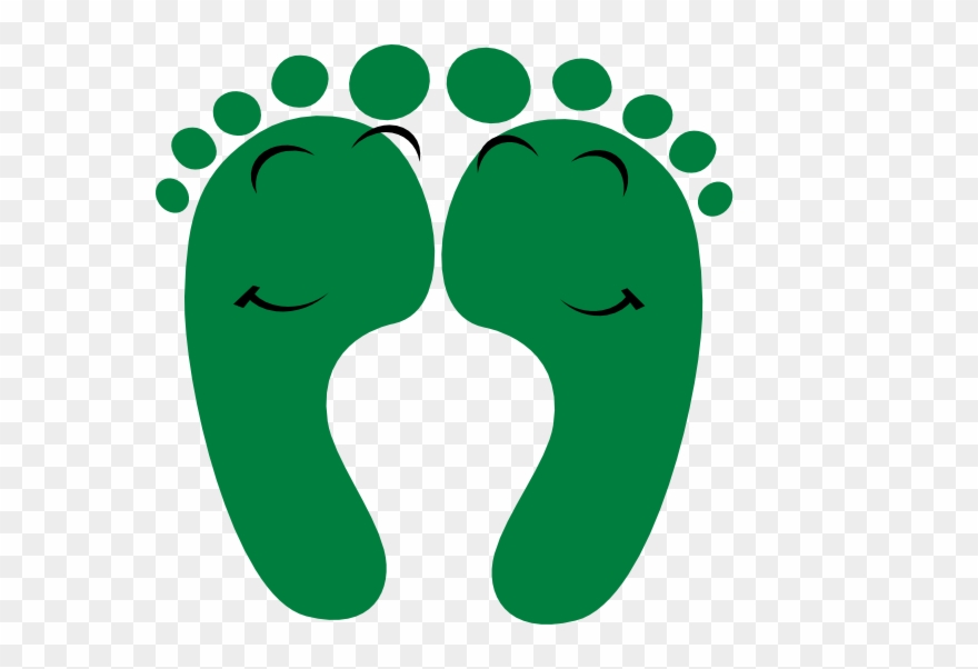 This Free Clip Arts Design Of Green Happy Feet - Png Download