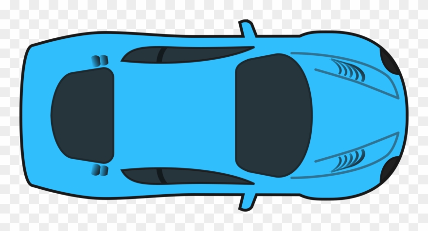 Clip Art Yard Sale - Cartoon Car Top View - Png Download