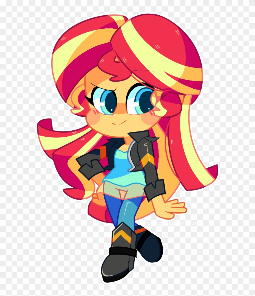 Jacket Clipart Leather Jacket - Sunset Shimmer Mini - Png Download