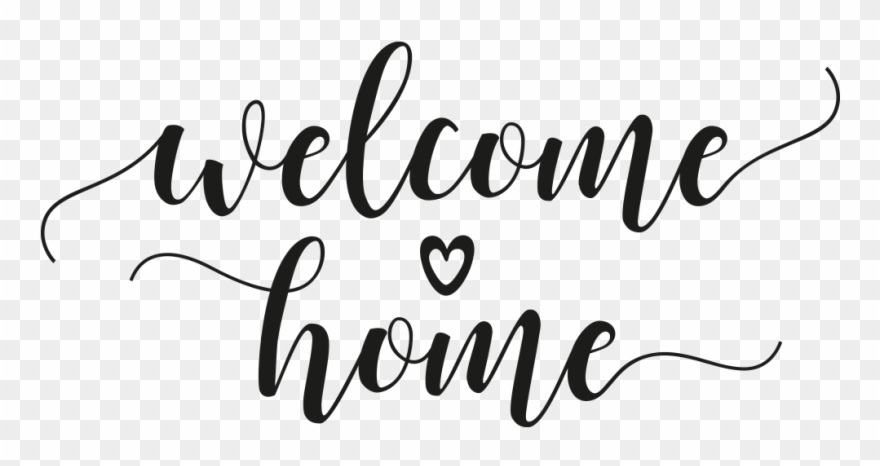 Wandtattoo Welcome Home Mit Herz - Wandtattoo Welcome Clipart