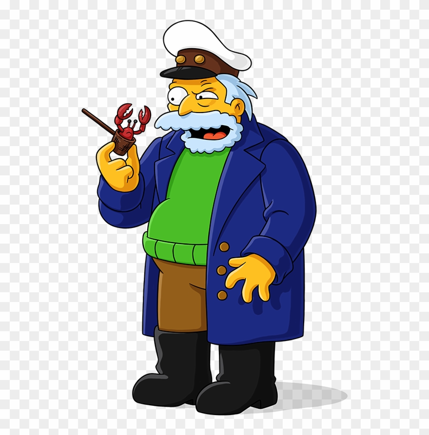 Old Clipart Sea Captain - Simpsons Cletus Spuckler School - Png Download