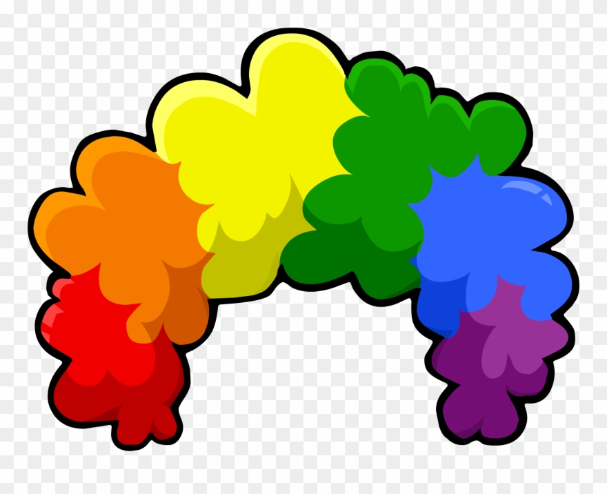 Afro Wig Clip Art Clipart Collection Kinky Hair Clip - Clown Wig Transparent Background - Png Download