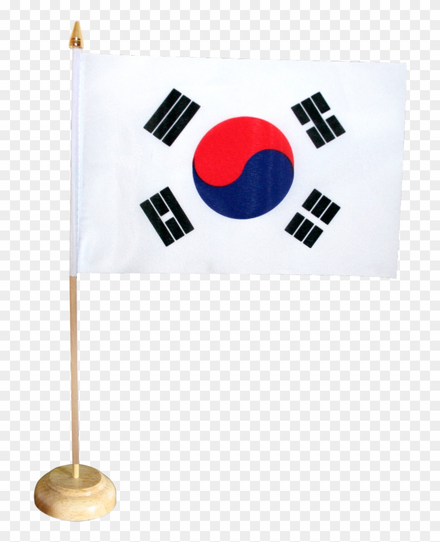 South Korea Table Flag Clipart
