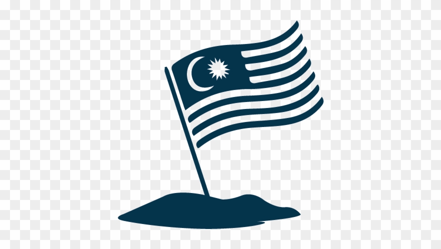 Proudly Local - Flag Malaysia Png Clipart Black And White Transparent Png