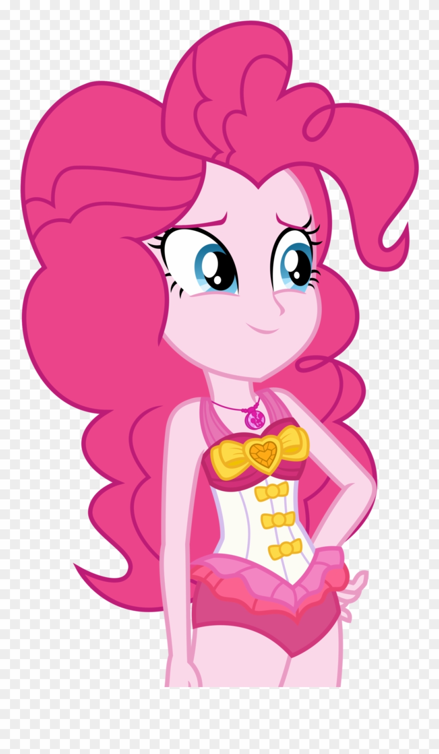 Vector Models Swimsuit - Mlp Pinkie Pie Funny Faces Clipart