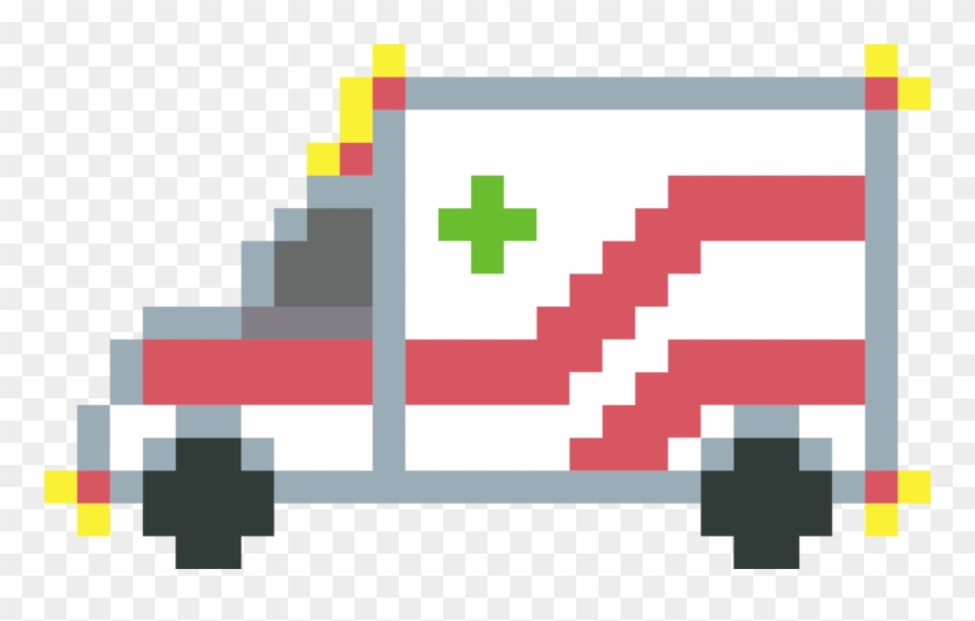 Ambulance Pixel Art Paramedic Computer Icons - Flying Bird Pixel Art Clipart