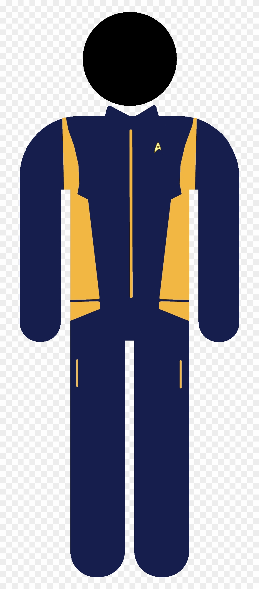 Star Trek Piktogram - Man Toilet Signs Png Clipart