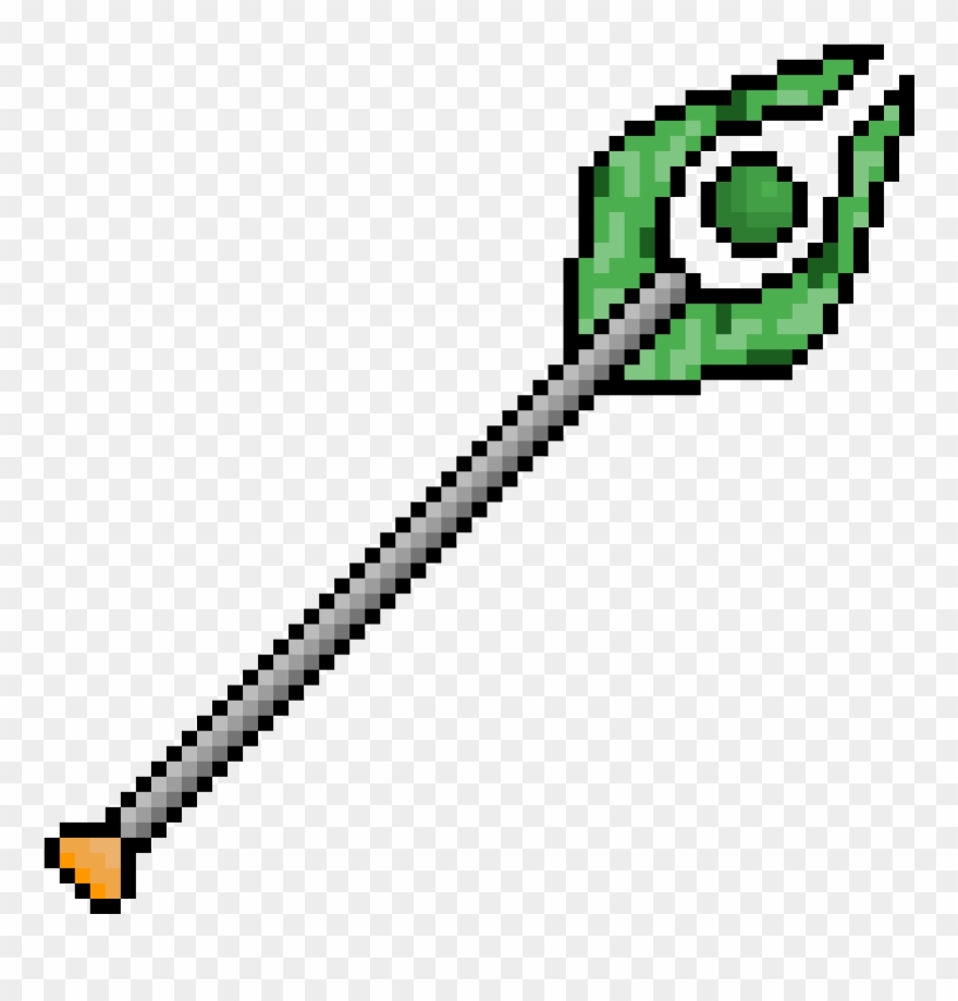 Warlock Staff - Boy Pixel Art Clipart