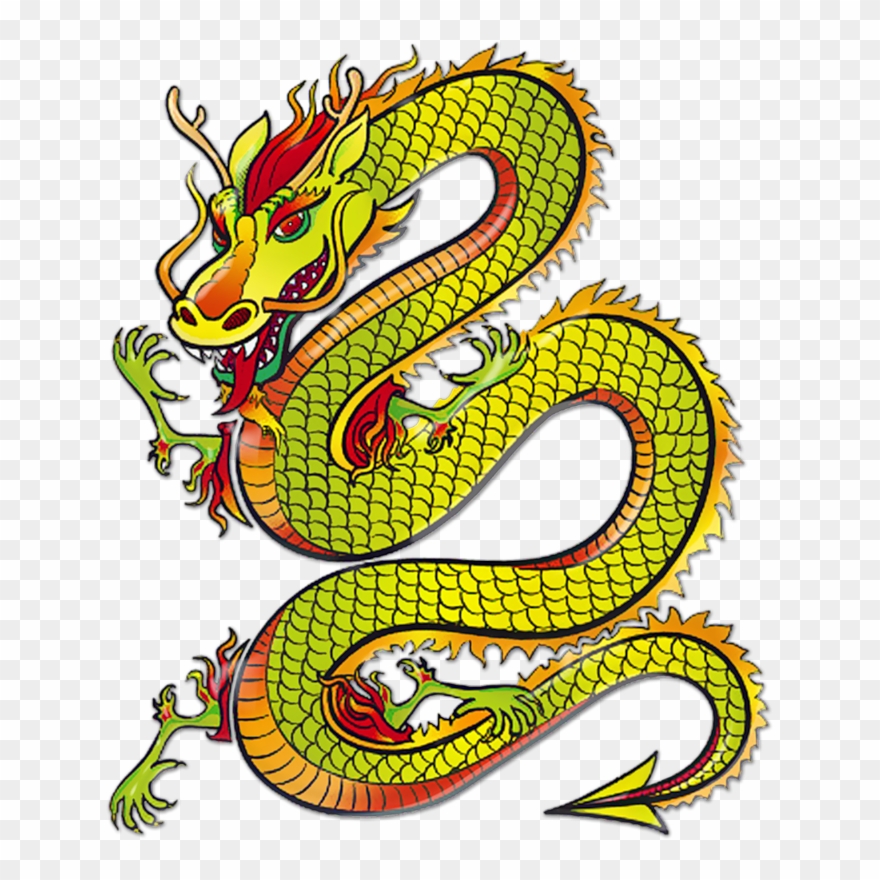 0 7f045 25c4c5b8 Xl - Chinese Dragon Tattoo Clipart