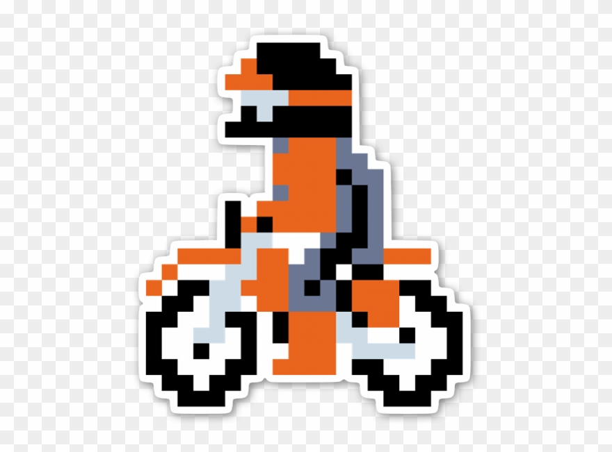 Ktm - 8 Bit Dirt Bike Clipart