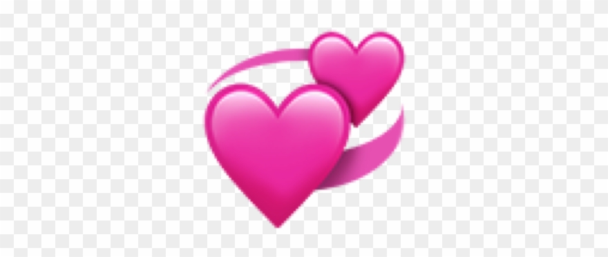 #pink #heart #emoji #iphone #freetoedit - Heart Clipart