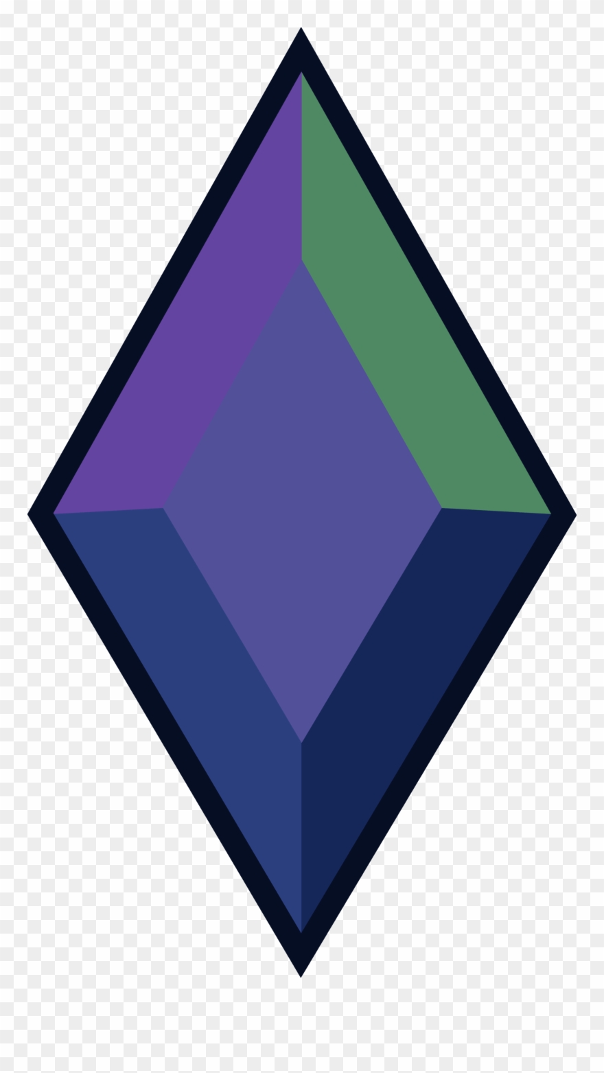 One Of Fluorite's Six Unknown Components' Gemstone - Triangle Clipart