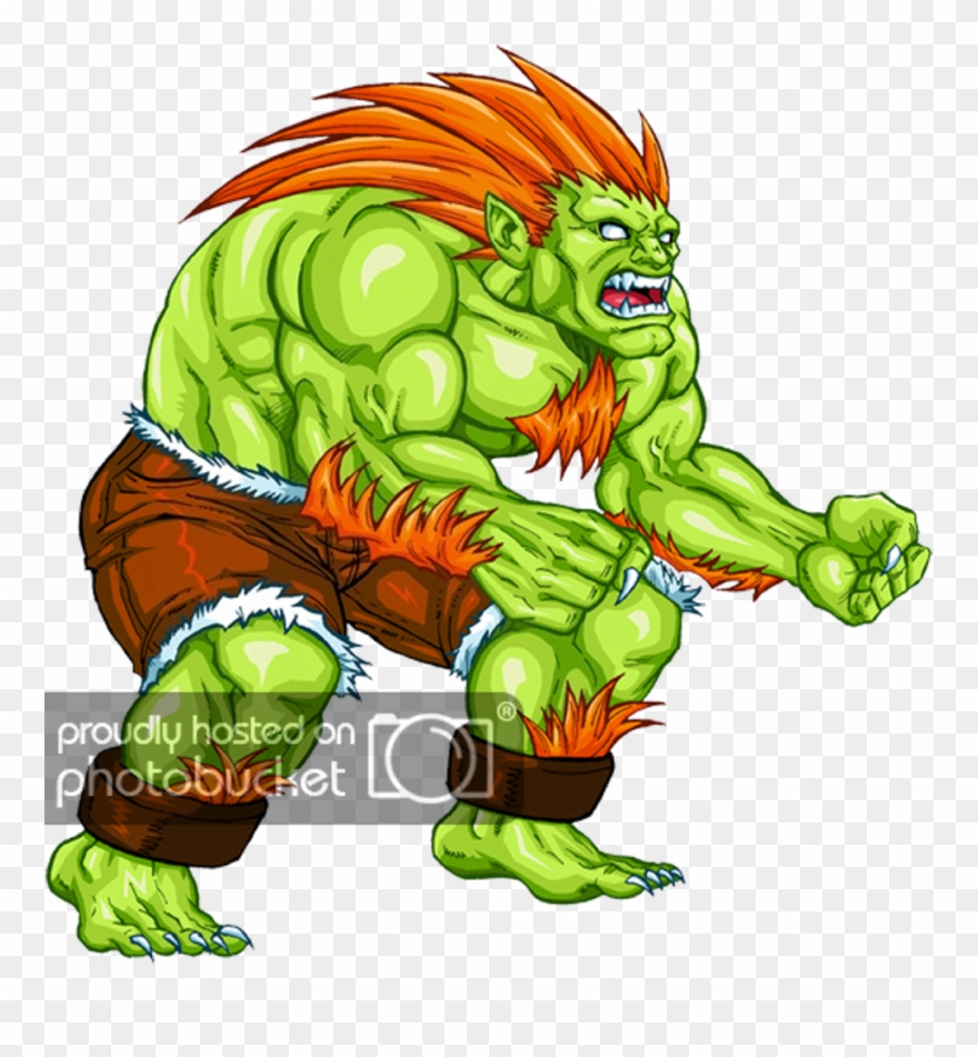 Fights Clip Tarzan - Blanka Street Fighter Png Transparent Png