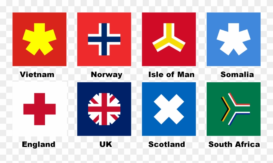 Japan Flag Redesign - Cross Clipart