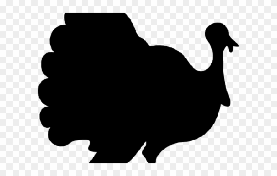 Shadow Clipart Turkey - Turkey Silhouette - Png Download