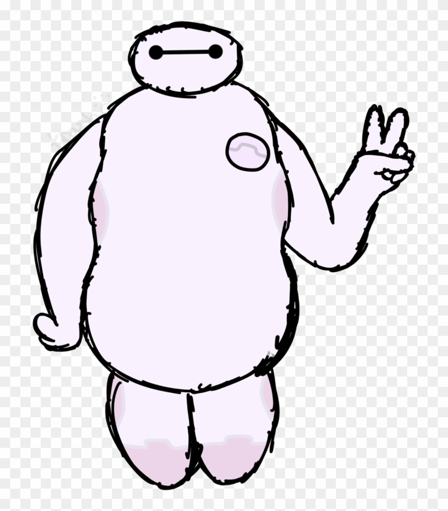 Man By Trashgeek - Baymax Sticker Clipart