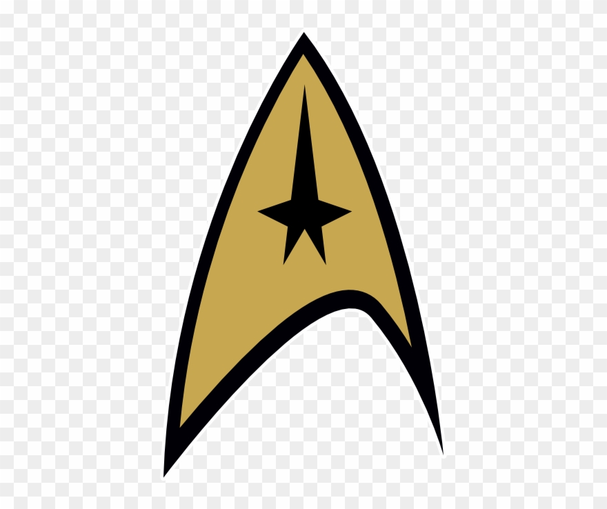 Cool Star Cliparts - Star Trek Command Badge - Png Download