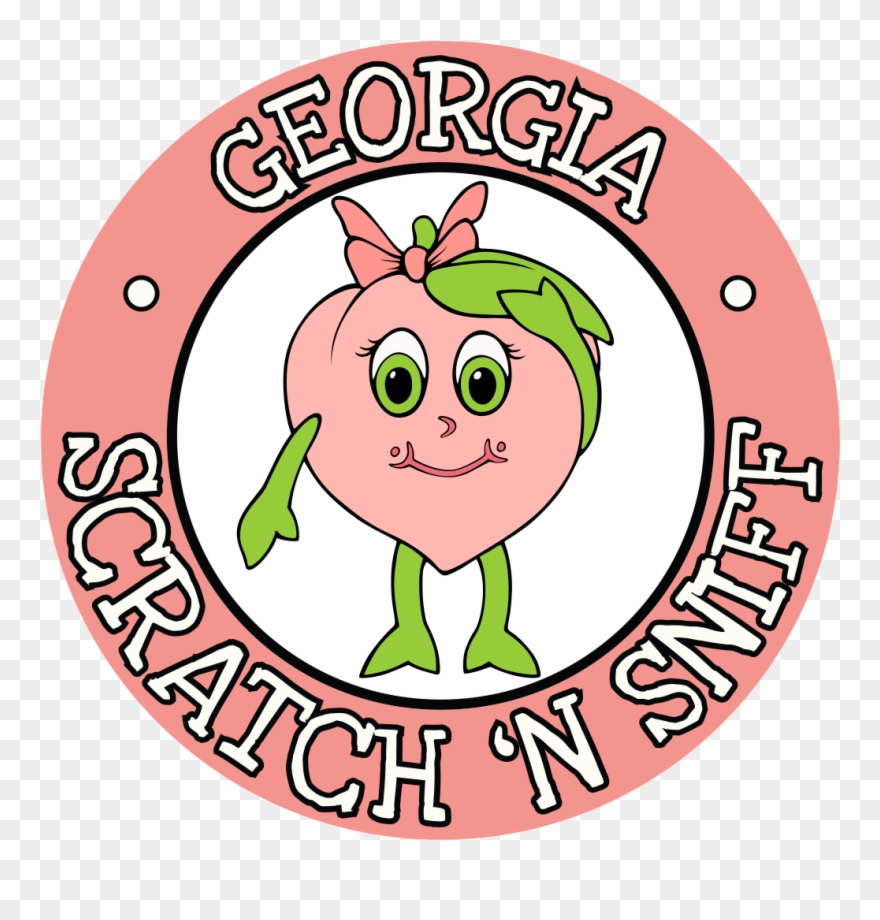 Peach Whiffer Stickers Scratch - Branded Scratch And Sniff Stickers Clipart