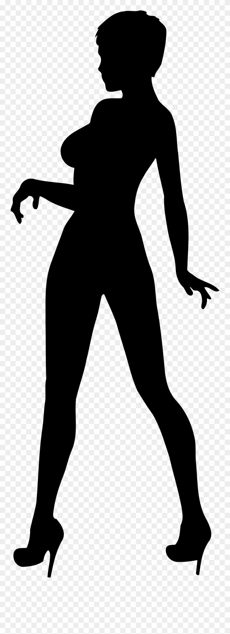 Big Image - Woman In Heels Clipart - Png Download