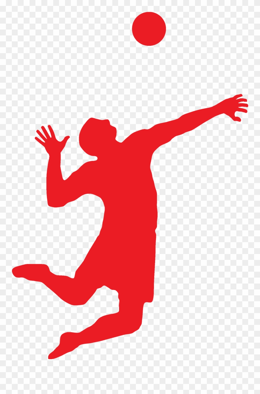 Volleyball Hitter Silhouette At Getdrawings - Wallyball Clipart - Png Download