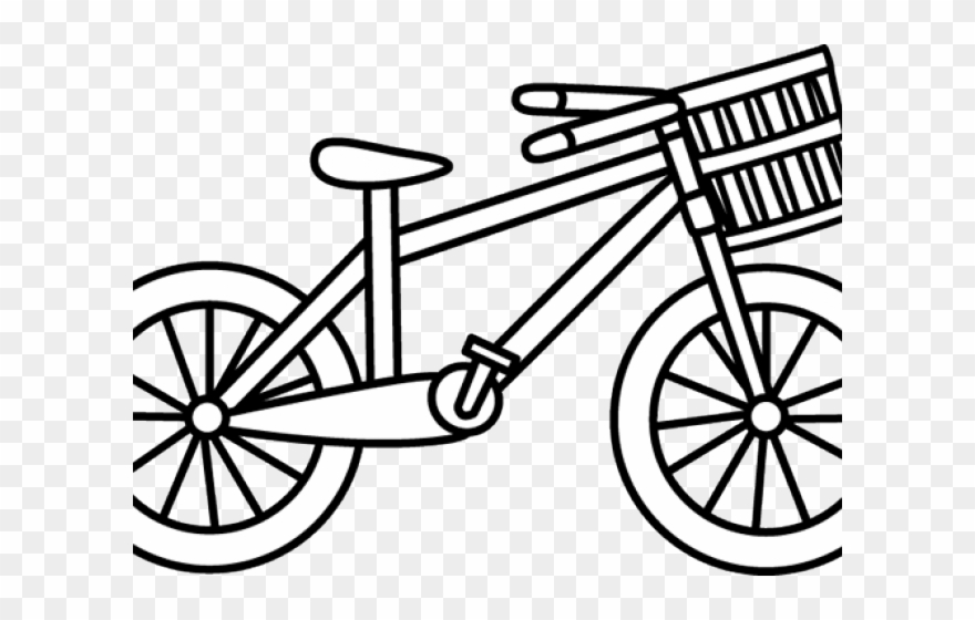 Bicycle Clipart Cartoon Bike - Ride A Bike Coloring Pages - Png Download