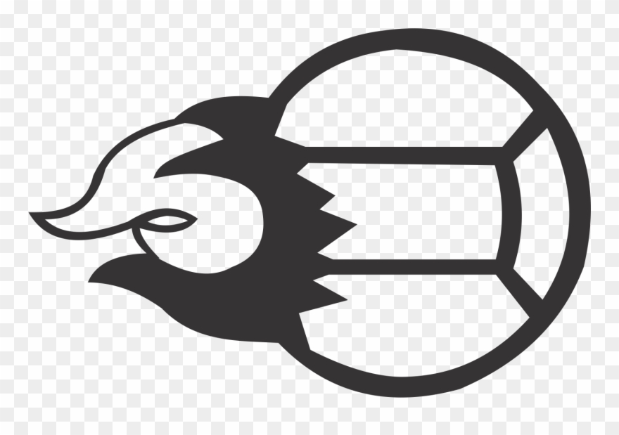 Volleyball Flames Clip Art Black And White - Basketball - Png Download