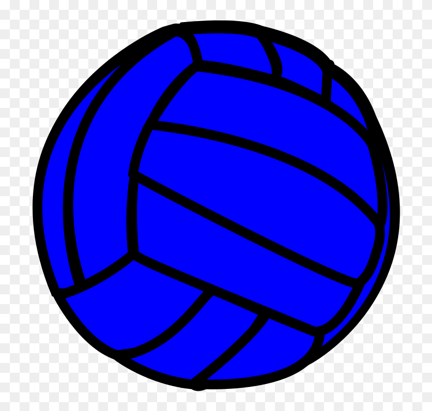 Blue Volleyball Clip Art At Clker - Circle - Png Download