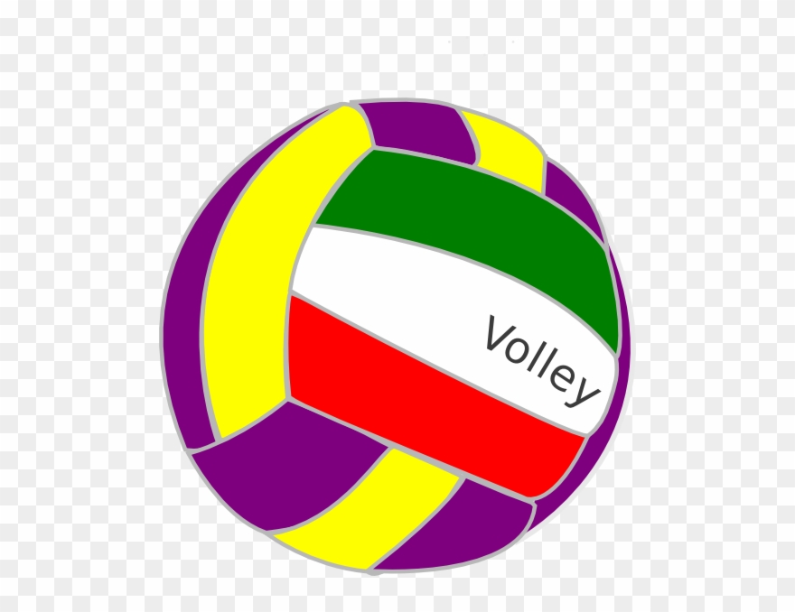 Colorful Volleyball Clipart - Png Download