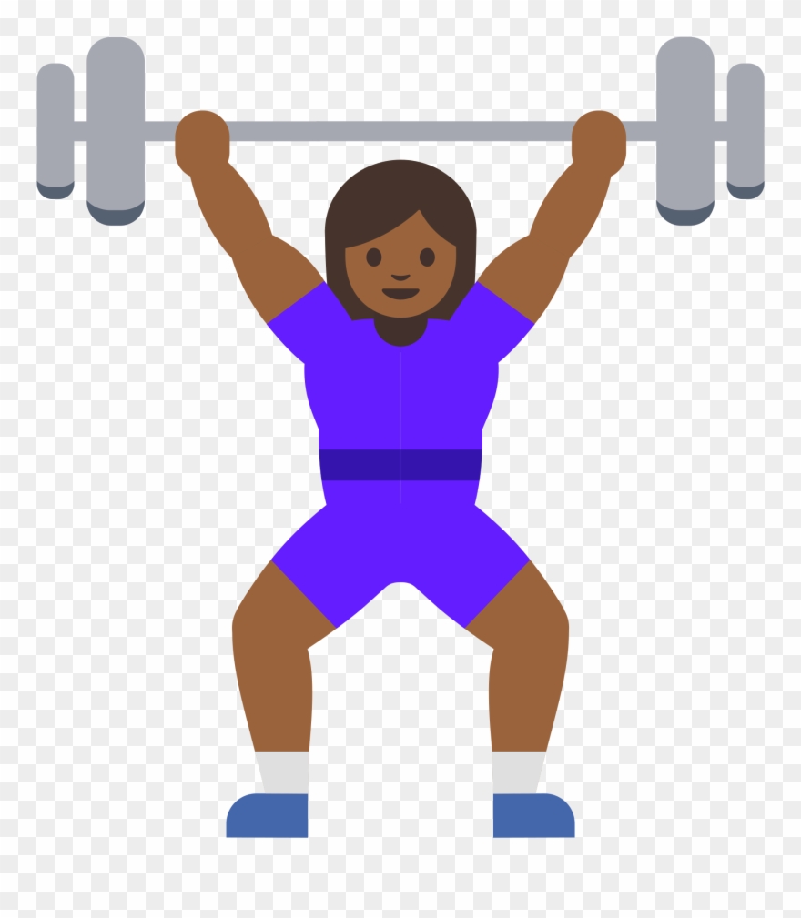 Clipart Volleyball Emoji - Emoji Cargando Pesas - Png Download