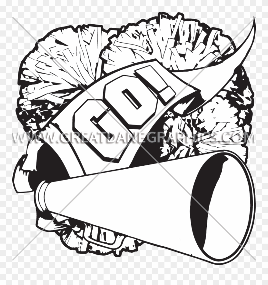 Horn Production Ready Artwork Jpg Royalty Free - Clip Art Cheerleader Horn - Png Download