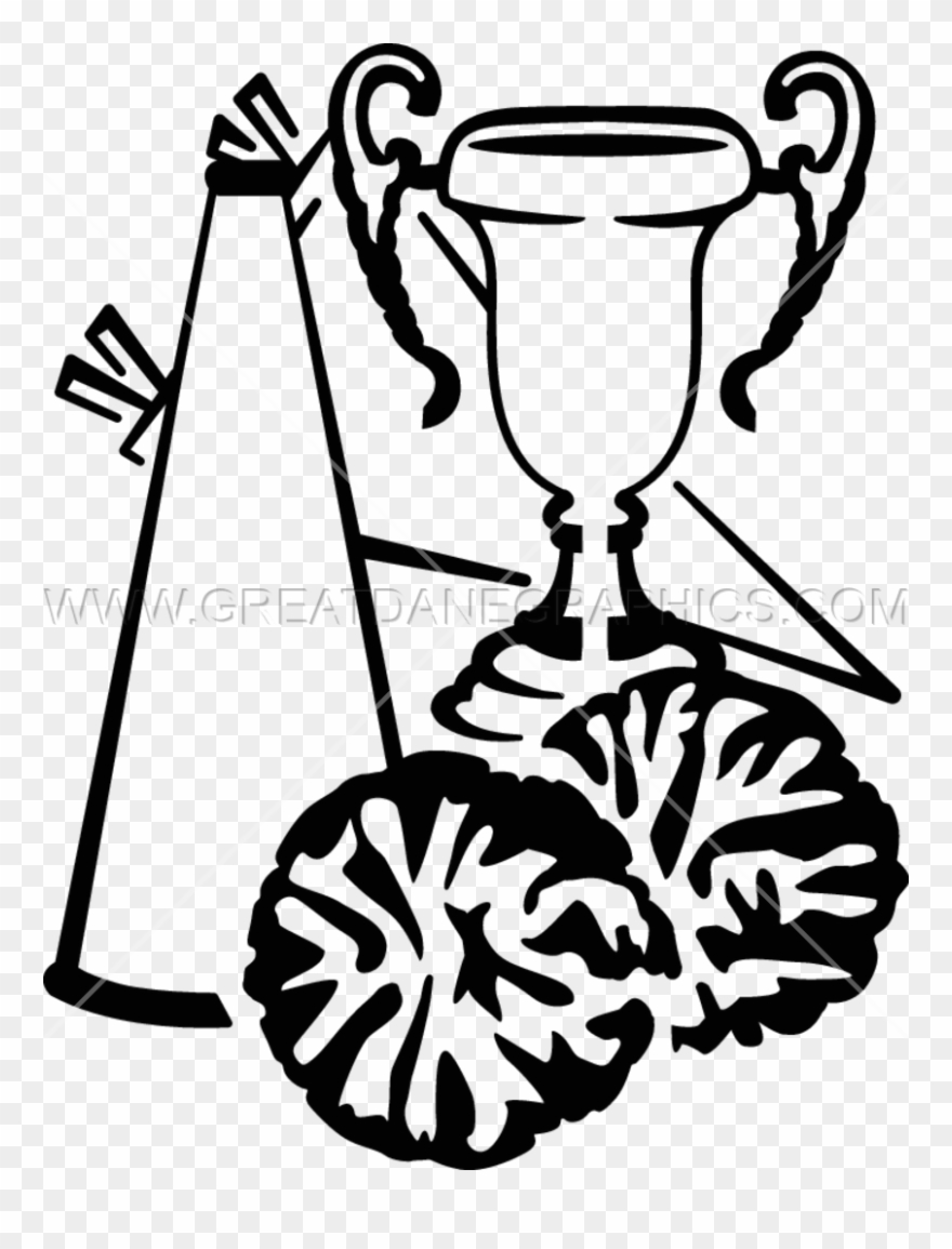 Cheerleading Trophyu Clipart