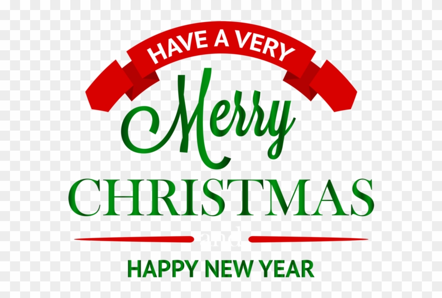 Merry Christmas Happy New Year Png Clipart