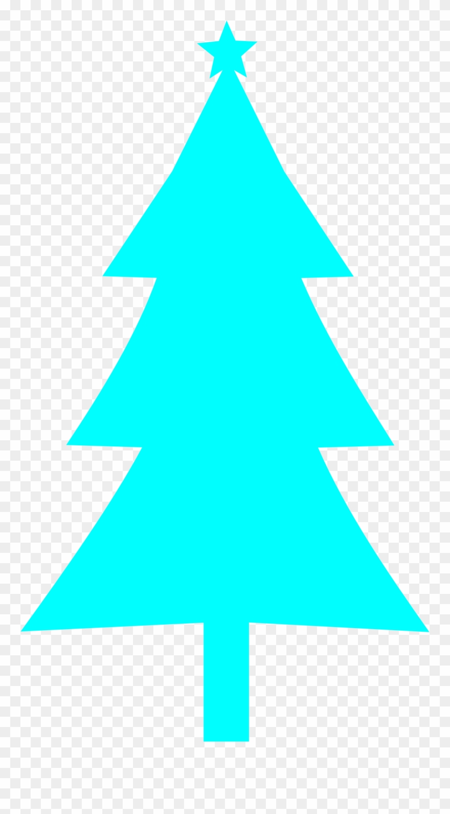 Big Image - Clipart Christmas Tree Silhouette - Png Download