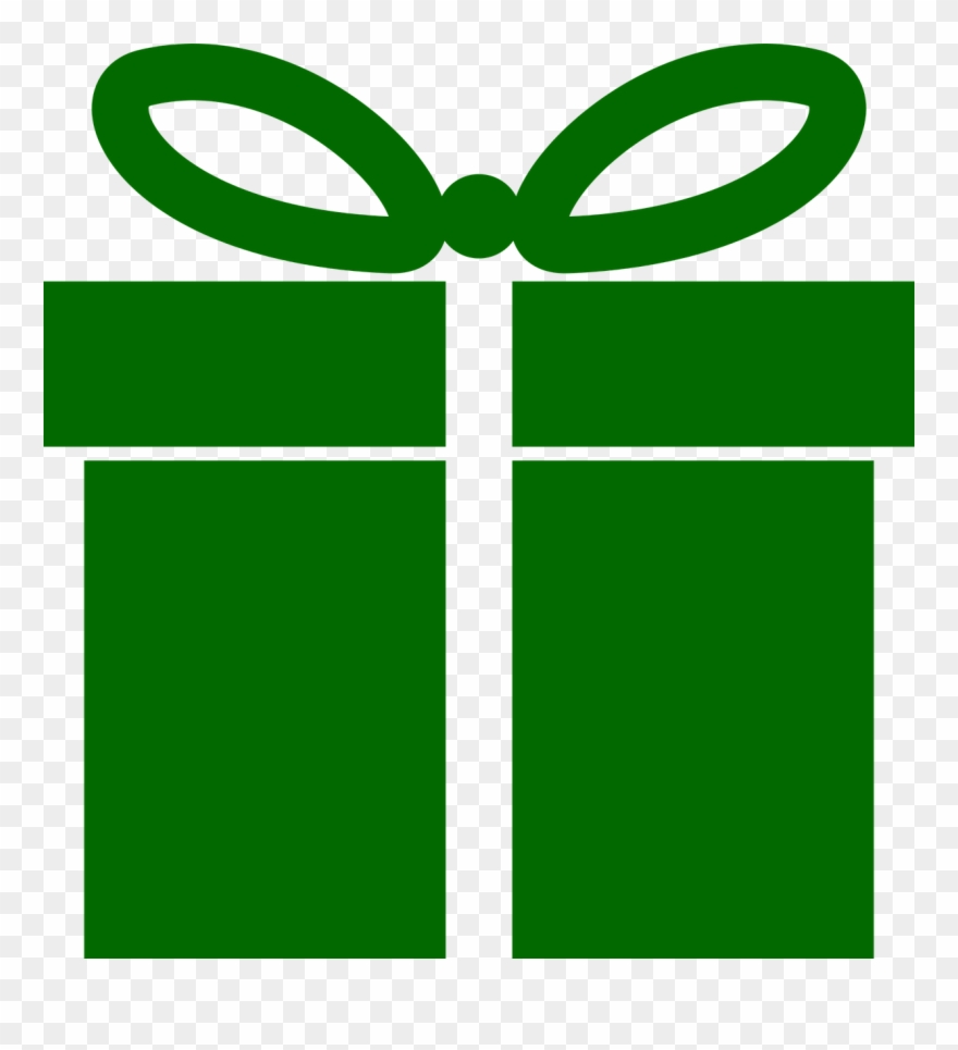 Christmas - Green Gift Icon Png Clipart
