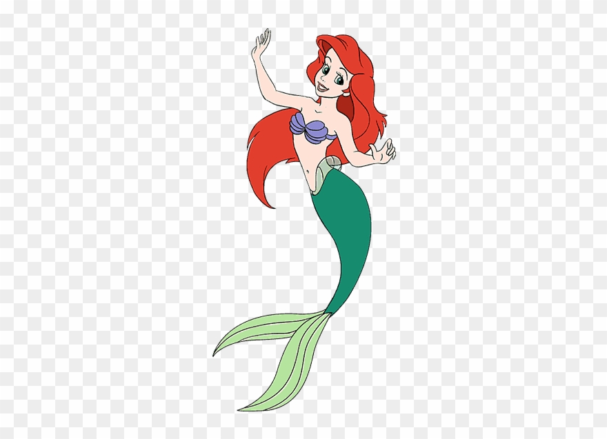 Svg Library Stock Ariel Transparent Tail - Sirene Dessin Clipart