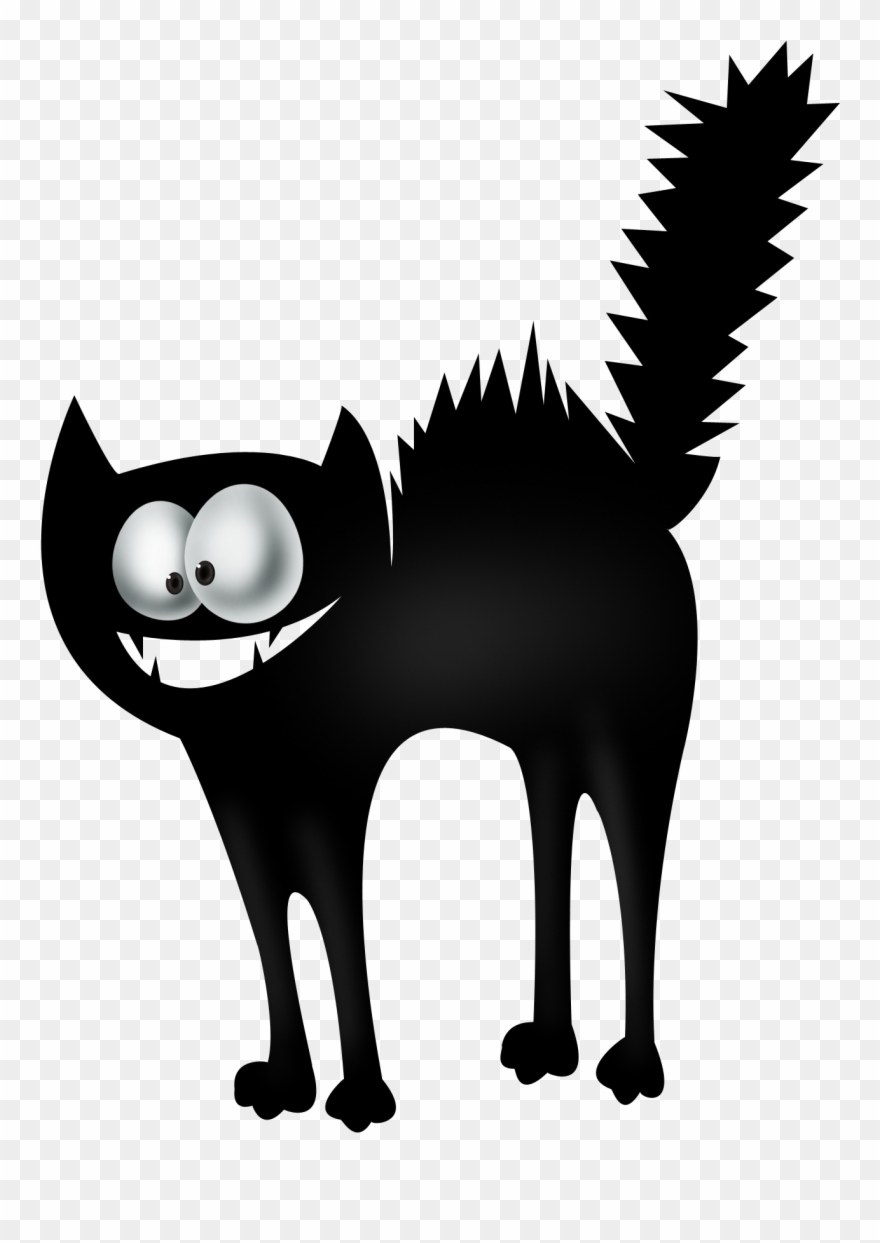 Cat Clip Art Hd - Cat Drawing Halloween - Png Download