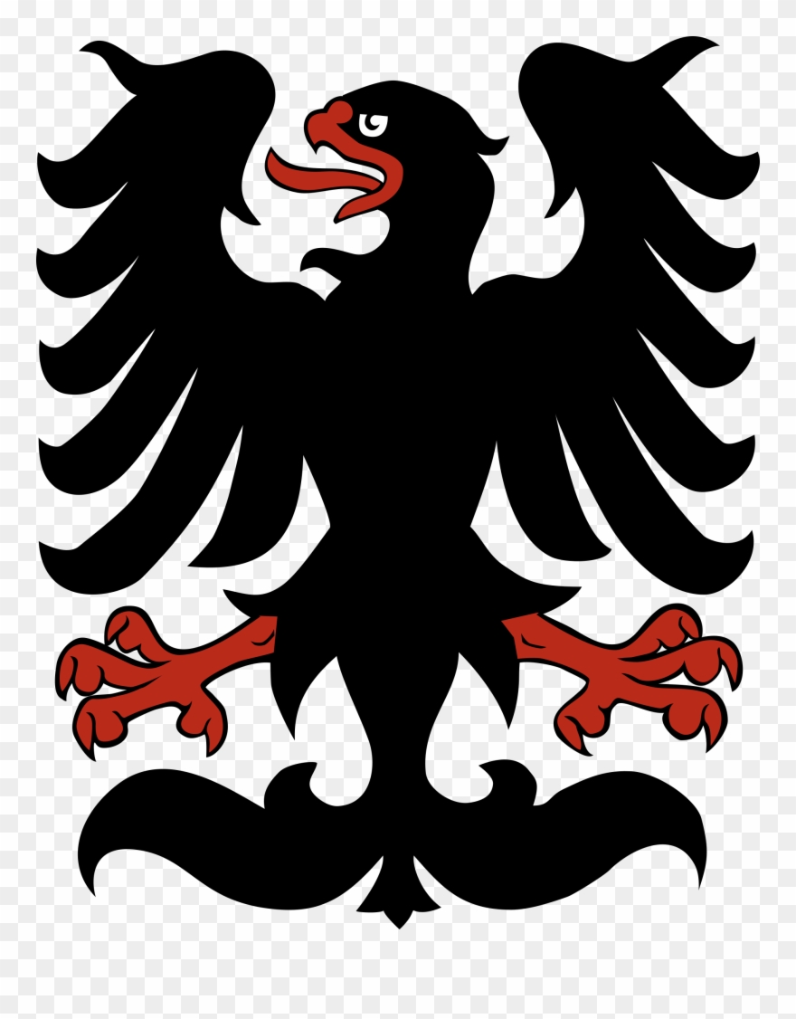 Black Eagle Clipart Stylised - Coat Of Arms Czech Small - Png Download