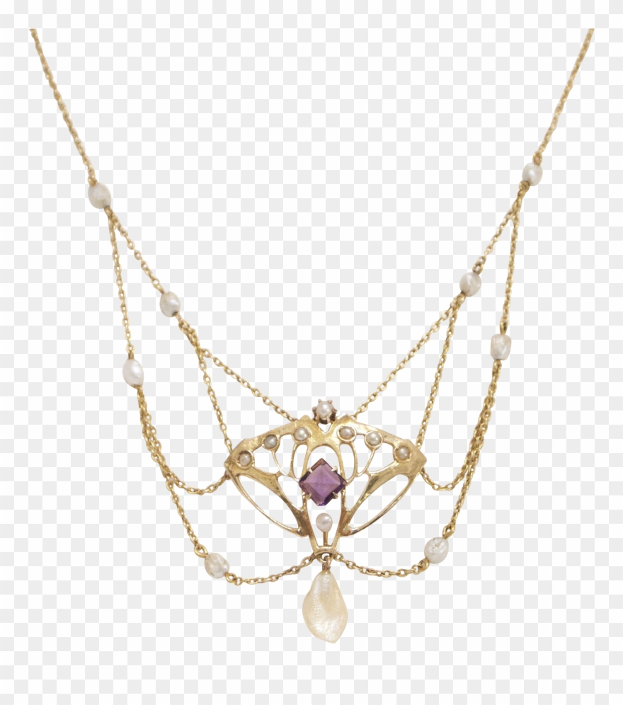 Png Black And White Library Stunning Kt Gold And - Necklace Clipart