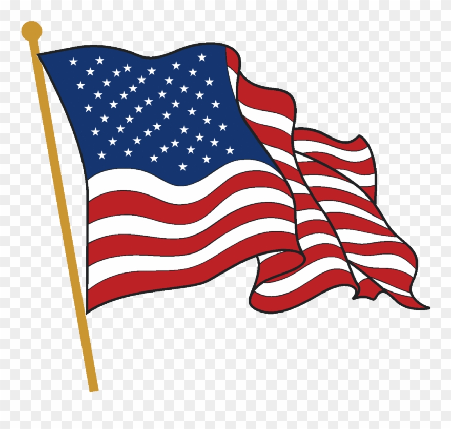 Thanks For Being Willing To Help Us With Our Flag Ceremonies - Flying American Flag Clip Art - Png Download