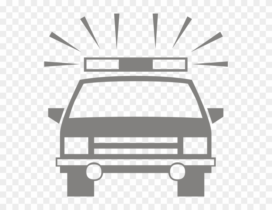 Policeman Clipart Person - Silhouette Police Car Clipart - Png Download