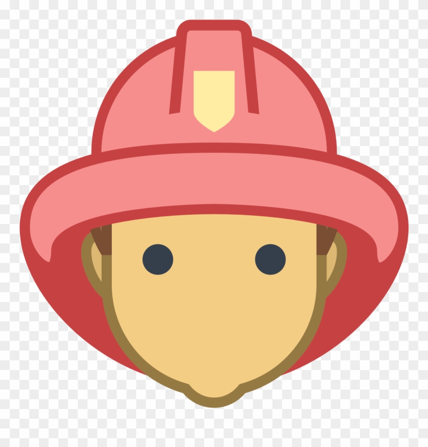 Fireman Badge Clipart - Firefighter Face Clipart - Png Download